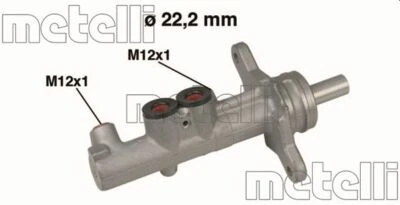 Cilindro maestro de freno METELLI 05-0535 para AUDI, SEAT, SKODA, VW Foto 1 de 3