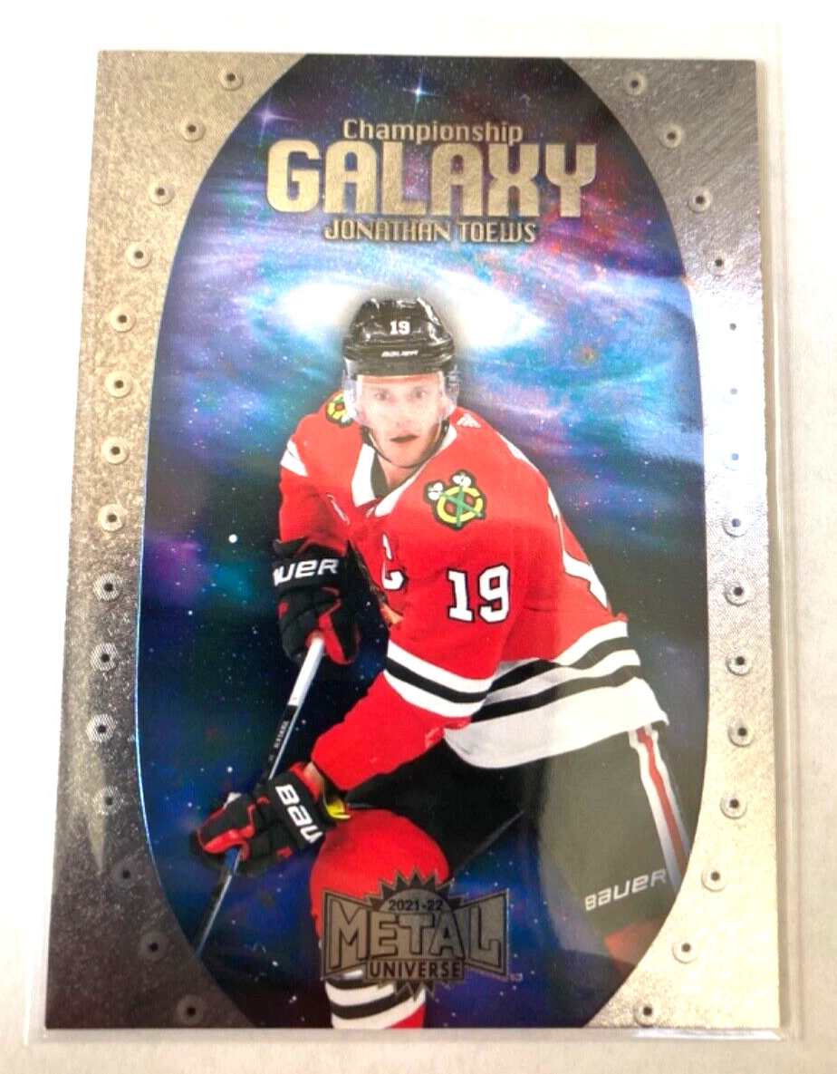 2021-22 Skybox Metal Universe Jonathan Toews Championship Galaxy #CG-11 Chicago