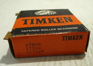 NEW TIMKEN 17098 + 17244 TAPERED ROLLER BEARING CUP + CONE - Picture 1 of 4