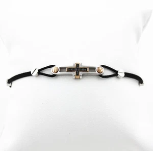 Bracciale da Uomo Zancan in Titanio con Diamanti Neri, Oro 18 kt ref. EXB221BR - Imagen 1 de 2