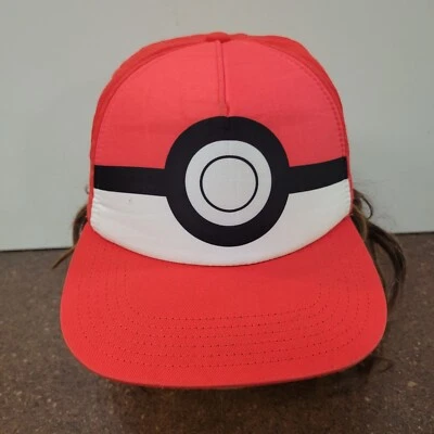 Gorra de béisbol Nintendo Pokemon juvenil OSMF roja Pokeball ajustable Snapback Hat Foto 1 de 4