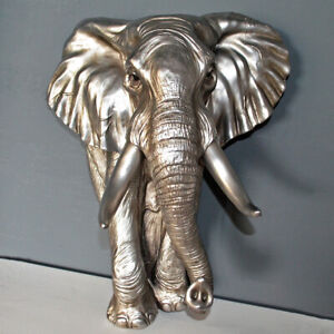 Elefante antiguo acabado plata Escultura/FIGURINE Nueva