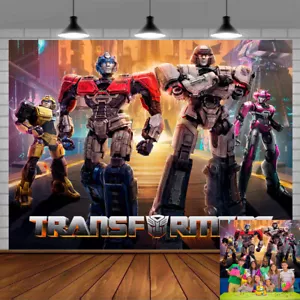 Transformers One 2024 Party Decorations Party Supplies Backdrop Banner 7x5ft - Picture 1 of 7