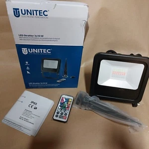 UNITEC LED Strahler 3x10 W Außen Strahler Scheinwerfer - Bild 1 von 4