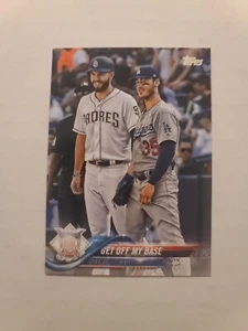 2018 actualización Topps NL Get Off my Base - Eric Hosmer & Cody Bellinger #US150 - Imagen 1 de 2