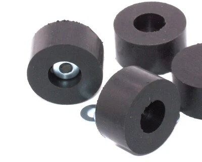 Black Rubber Vibration Dampening Feet for Dewalt Porter Cable A14785, D22268 - Image 1 of 4