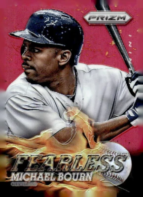 2013 Panini Prizm Fearless Prizms Red #13 Michael Bourn - Image 1 of 2