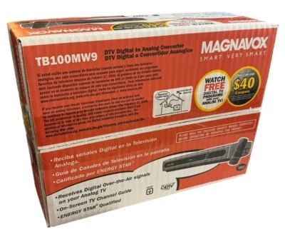 Magnavox TB100MW9 DTV Digital To Analog Converter Box NEW - Image 1 of 4