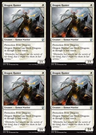 MTG - 4x DRAGON HUNTER - Dragons of Tarkir (U) - Image 1 of 1
