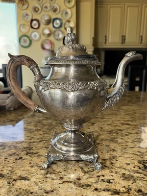 Antique American Philadelphia Coin Silver Teapot Pitcher Edward Lownes - Image 1 of 4