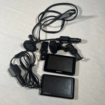 Garmin Nuvi 1390 and 2455LMT with Car Charging/Power Cords and Accessories - Image 1 of 4