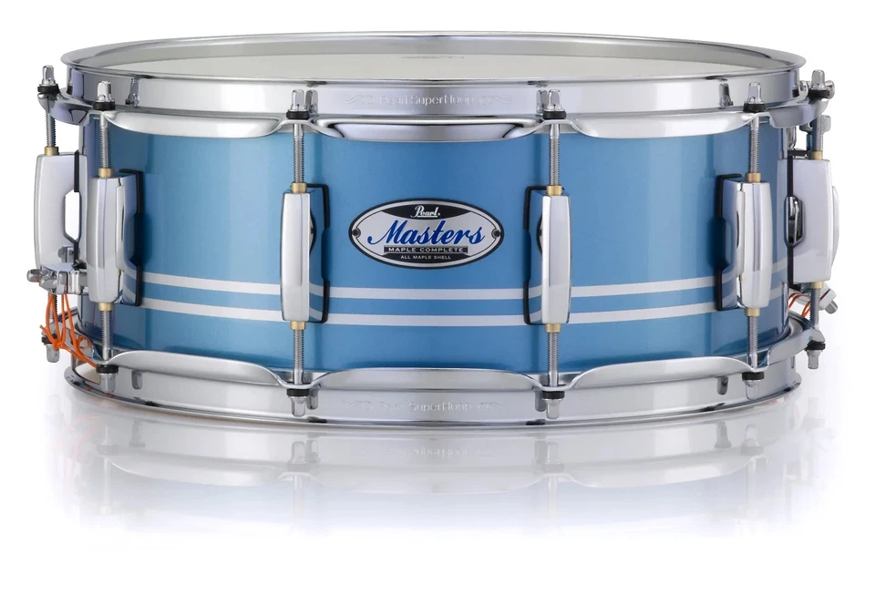 Pearl Masters Maple Complete Chrome Contrail 14x6.5" Snare Drum WorldShip Dealer - Image 1 of 1