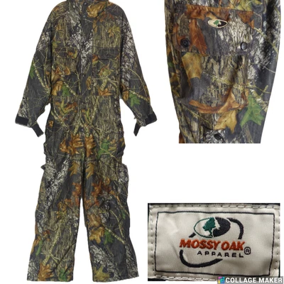 MOSSY OAK BREAK UP~NEW NO HOOD~DRYSTALKER MENS L INSULATED HUNTING COVERALLS - Image 1 of 4