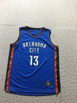 Футболка Oklahoma City NBA Fanatics молодежная размер L 13 с графическим принтом George синяя - Изображение 1 из 4