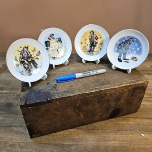 Seltene FLAMBRO Emmett Kelly Jr "FOUR SEASONS PLATE" Porzellan Figur ☆ Retired - Bild 1 von 4