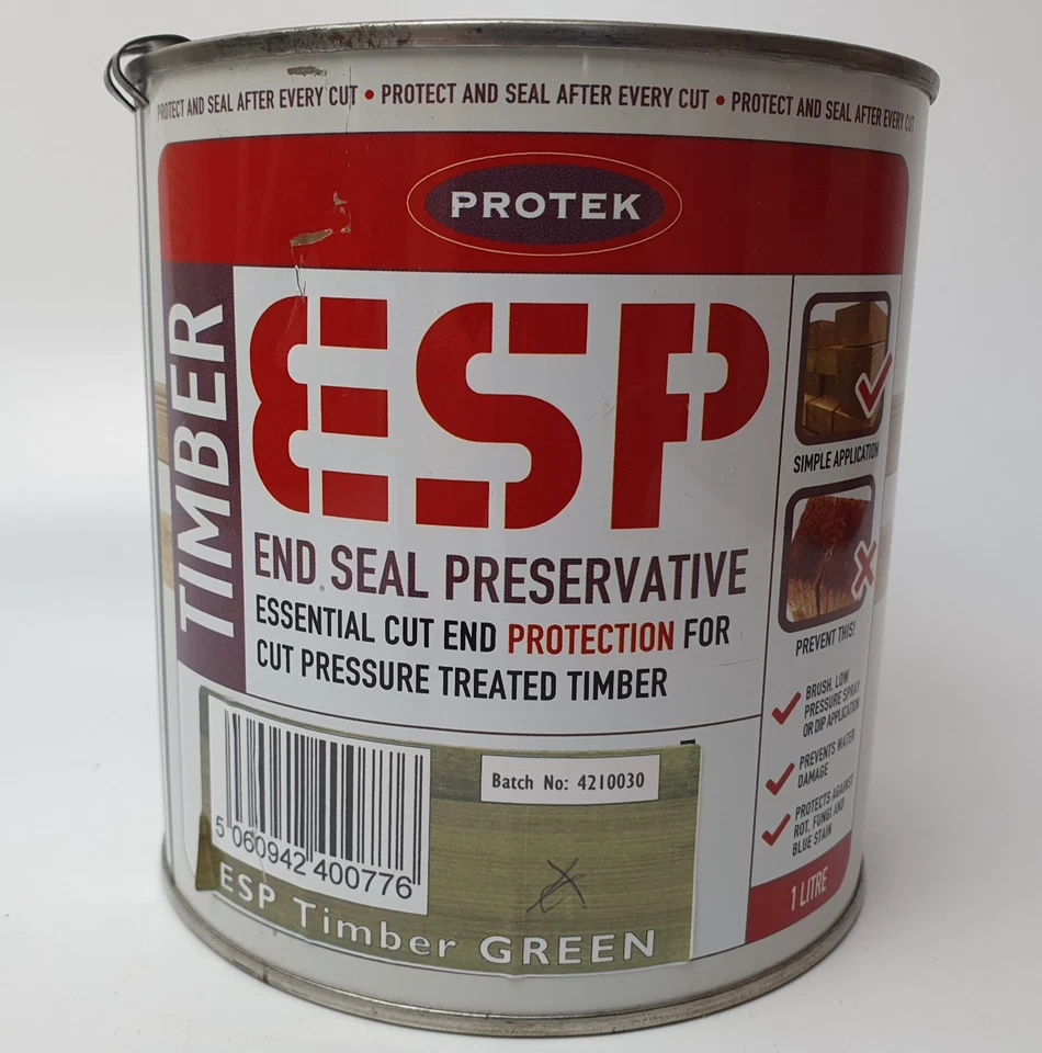 Protek 1L ESP End Seal Preservative for Cut/Bored Pressure Treated Timber Wood