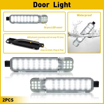 Lámpara de luz LED de cortesía para puerta para Chevy C/K Silverado Tahoe Sierra Yukon 1/2 juego Foto 1 de 4