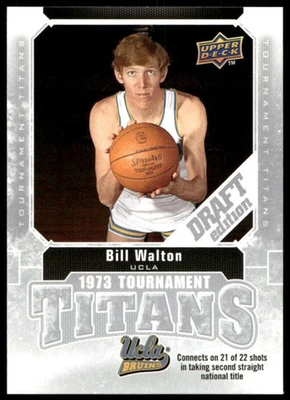 2009 UPPER DECK DRAFT EDITION BILL WALTON TT-BW MINT TOURNAMENT TITANS UCLA - Image 1 of 2