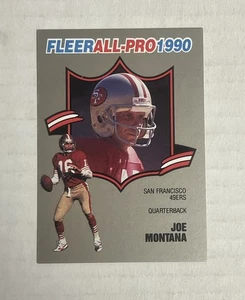 1990 Fleer Joe Montana ALL PRO card #1 OF 25 - Picture 1 of 2