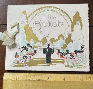 Vintage Greeting Card, Success To The Graduate, Used, - Picture 1 of 3