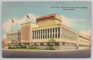 Postal del edificio Dallas Morning News en Dallas Texas c1949 - Imagen 1 de 2
