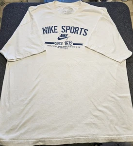 Camiseta Nike Regular Fit Hombre XXL Blanca, Logotipo Estampado Gráfico Azul. - Imagen 1 de 13
