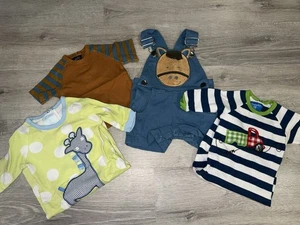 Set 3 Mud Pie Outfits 6 Monate Kleinkind Baby Kleidung Overall Shirt Strampler Set - Bild 1 von 9
