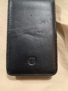 Black Leather Flip Open Case for IPOD, Includes Belt Clip Classic Case NML - Picture 1 of 4