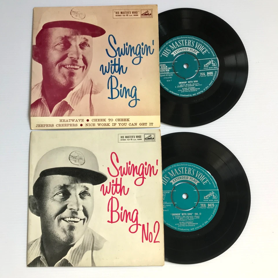 Swingin' With Bing Crosby No 1, 2 - HMV Vinyl EP x2 - Image 1 of 4