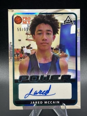 2021-22 Pro 套装 Power Jared McCain #BA-JMC 新秀签名 /99 蓝色箔 - 76ers — 第 1/3 张图片