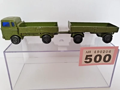 VINTAGE ARMY MATCHBOX MERCEDES TRUCK AND TRAILER SUPERFAST VNC - Image 1 of 4