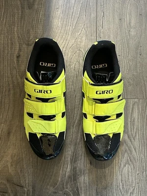 Zapatos de ciclismo Giro Techne para hombre talla 7,5, mujer talla 9, EU40 amarillo neón Foto 1 de 4