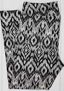 LuLaRoe TC Tall & Curvy Leggings Black White Aztec Southwest Tribal Print NWT - Picture 1 of 5