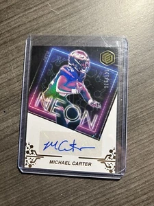 2022 PANINI ELEMENTS MICHAEL CARTER NEON SIGNS AUTO AUTOGRAPH /125 A4 - Picture 1 of 2