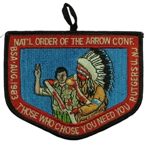 1983 NOAC National OA Conference New Jersey Delegate w/ Loop BLK (LX120) - Picture 1 of 2