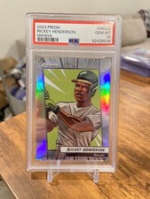 2023 Panini Prizm Baseball #MGA2 Rickey Henderson Manga Case Hit SSP PSA 10 🔥📈