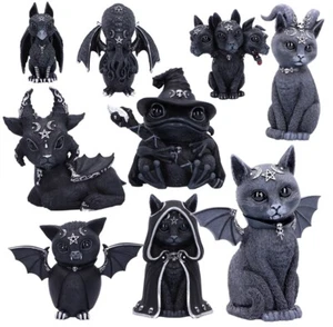 Cult Cuties™ Figurine Black Gothic Statues Collectables Ornament Gift Black - Picture 1 of 23