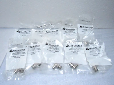 [Lot of 10] Trompeter UADRMF220 Right Angle 90 Degree Male to Female Elbow - Imagem 1 de 4