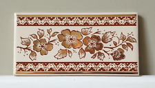 RARE - M.H Minton Hollins - Designer Glazed Gold-leaf Ceramic Wall Edge Tiles