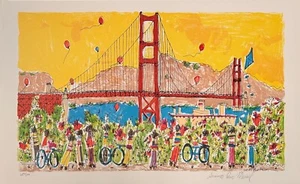 Susan Pear Meisel, "Golden Gate", litografía, firmada a mano, numerada - Imagen 1 de 1