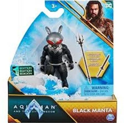 DC COMICS FIGURA BLACK MANTA PRIMERA EDICION SPIN MASTER AQUAMAN - Imagen 1 de 2