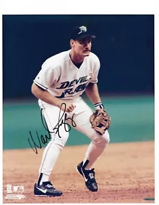 Firmado Wade Boggs: Tampa Bay Devil Rays: 8x10"" foto en color brillante - Imagen 1 de 2