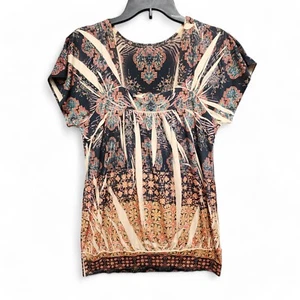 Womens Floral Top Size Small (based on measurements) Babydoll Y2K Boho READ - Picture 1 of 11