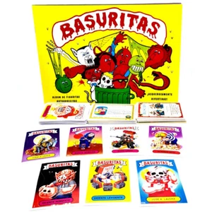 Garbage Pail Kids Sticker Album Complete to Glue Made in Argentina Basuritas - Picture 1 of 3