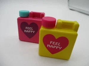 Japanese BENTO Side Dish Food Seasoning pot 2pcs Pink Yellow DAISO - Picture 1 of 3