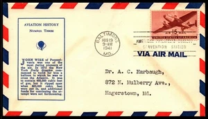 Scott C28 15 Cents Cargo Plane Linprint FDC Typed Address Planty C28-17 - Picture 1 of 2