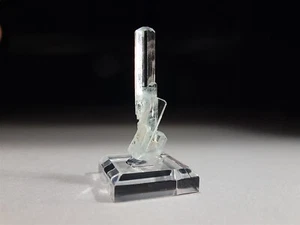 Slender Perfect Clear Light Blue Aquamarine Beryl Crystal #7 - Picture 1 of 7