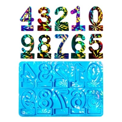 Holder Silicone Mold Candlestick Mold Number Shaped Jewelry Gypsum Mould - Image 1 of 4