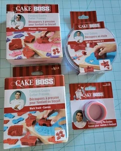 Cake Boss Brand: Set Of Star Cutters, Pin Guides, Princess & Truck Cutters - New - Picture 1 of 11