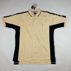 Y2K Creme Preppy Herren Größe Large Polo Kurzarm Shirt Grunge Golf Sport - Bild 1 von 12